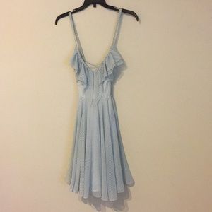 Blue and white sundress